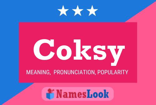 Póster del nombre Coksy