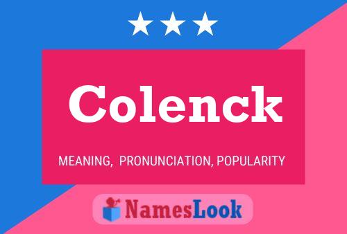 Póster del nombre Colenck