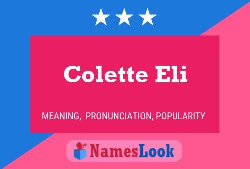 Póster del nombre Colette Eli