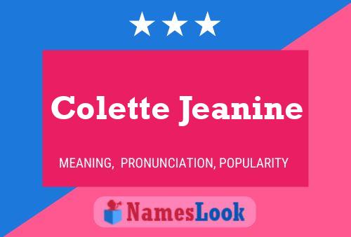 Póster del nombre Colette Jeanine