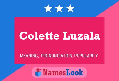 Póster del nombre Colette Luzala