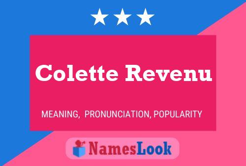 Póster del nombre Colette Revenu