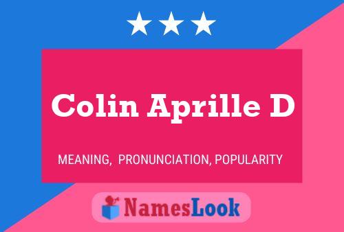 Póster del nombre Colin Aprille D