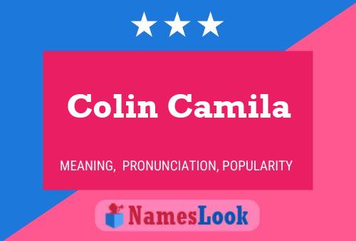 Póster del nombre Colin Camila