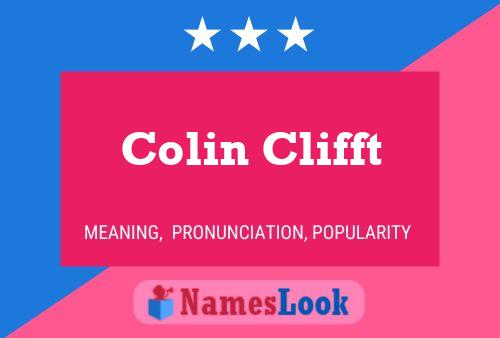 Póster del nombre Colin Clifft