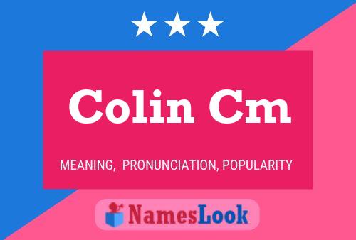 Póster del nombre Colin Cm