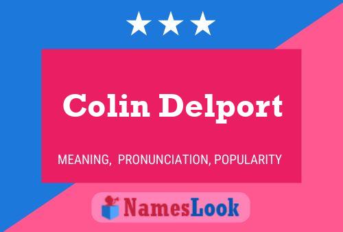 Póster del nombre Colin Delport