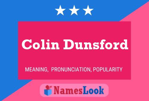 Póster del nombre Colin Dunsford