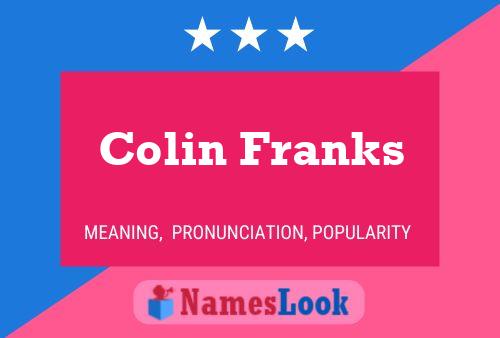 Póster del nombre Colin Franks