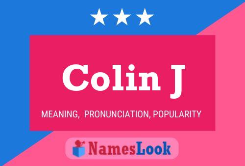 Póster del nombre Colin J