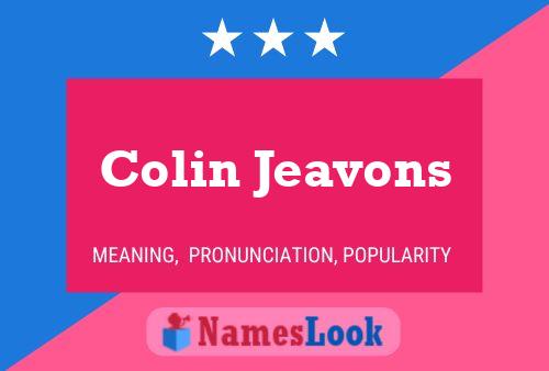 Póster del nombre Colin Jeavons