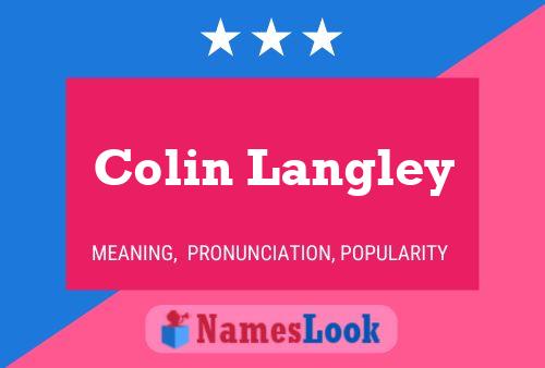 Póster del nombre Colin Langley