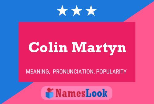 Póster del nombre Colin Martyn