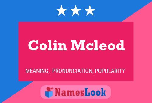 Póster del nombre Colin Mcleod