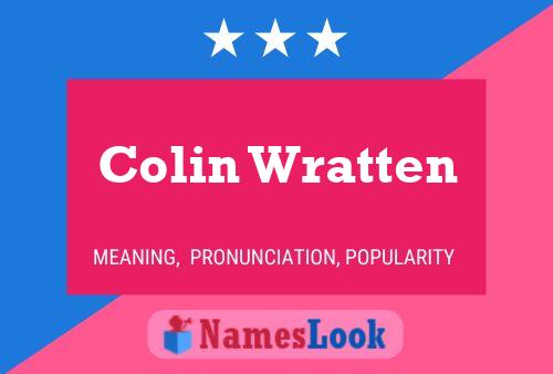 Póster del nombre Colin Wratten