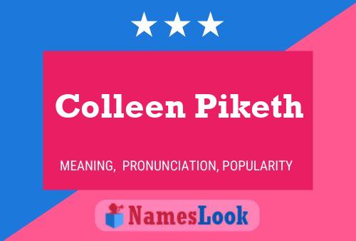 Póster del nombre Colleen Piketh