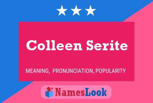 Póster del nombre Colleen Serite