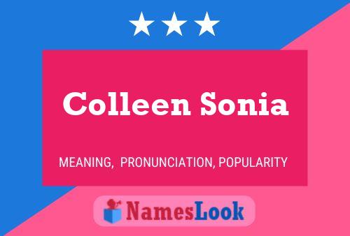 Póster del nombre Colleen Sonia