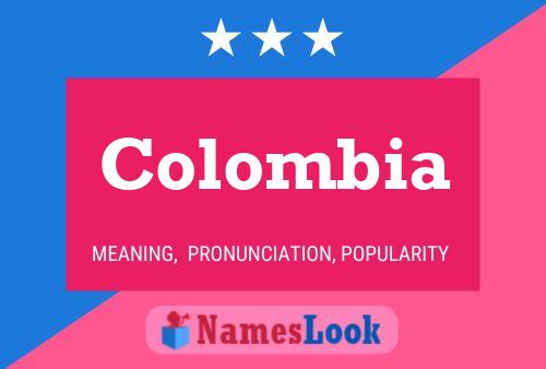 Póster del nombre Colombia