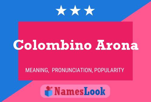 Póster del nombre Colombino Arona