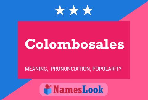 Póster del nombre Colombosales