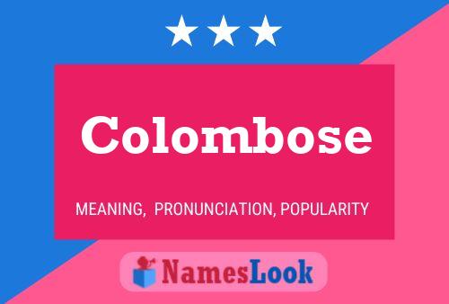 Póster del nombre Colombose