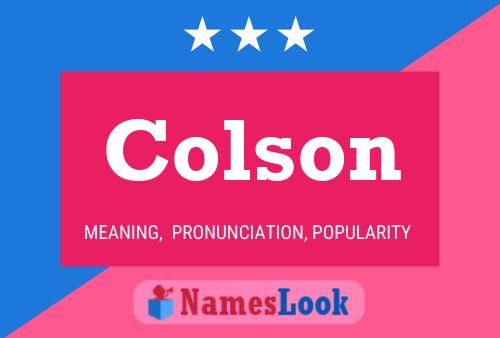 Póster del nombre Colson