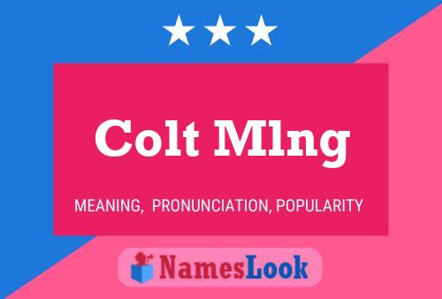 Póster del nombre Colt Mlng