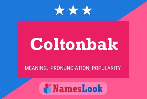 Póster del nombre Coltonbak