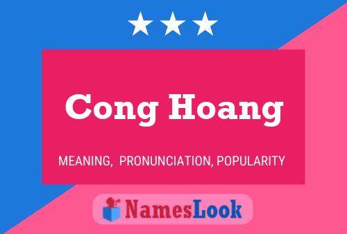 Póster del nombre Cong Hoang