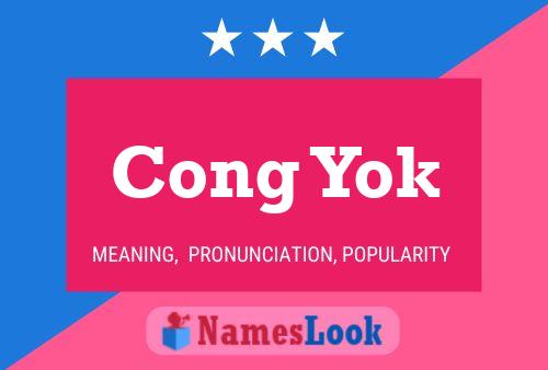 Póster del nombre Cong Yok