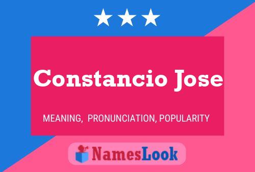 Póster del nombre Constancio Jose