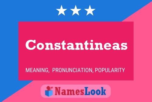 Póster del nombre Constantineas