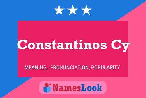 Póster del nombre Constantinos Cy