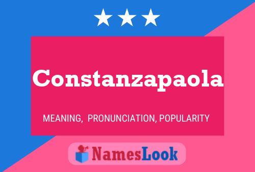 Póster del nombre Constanzapaola