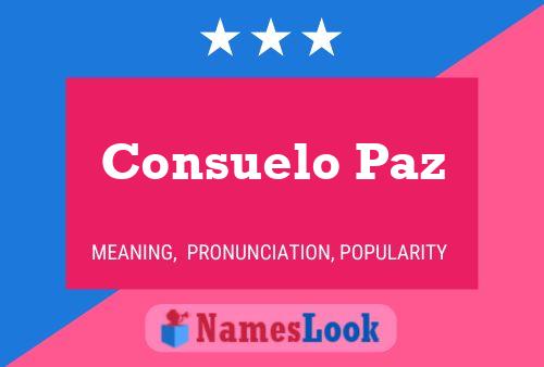 Póster del nombre Consuelo Paz