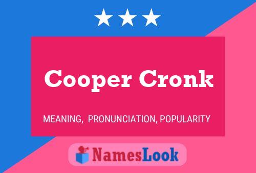 Póster del nombre Cooper Cronk