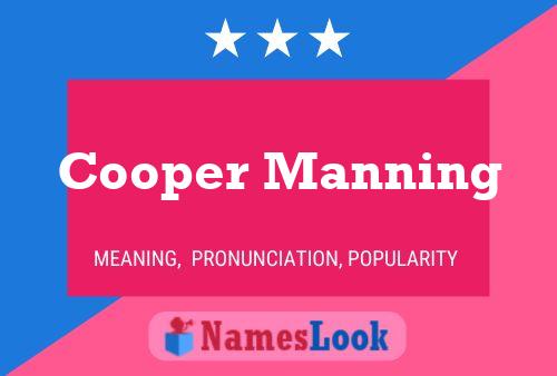 Póster del nombre Cooper Manning