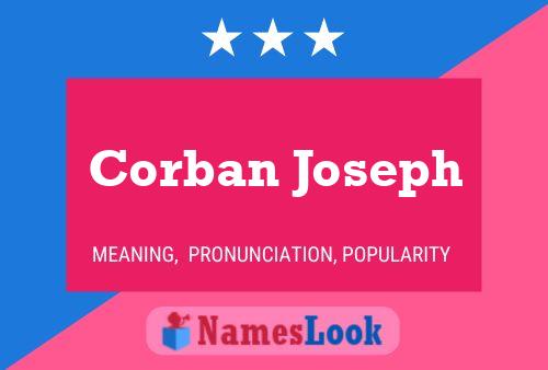 Póster del nombre Corban Joseph