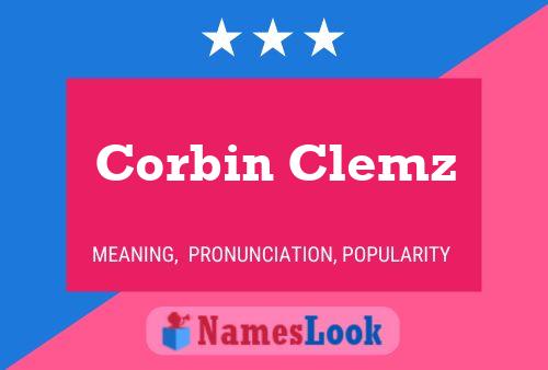 Póster del nombre Corbin Clemz