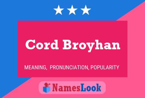 Póster del nombre Cord Broyhan