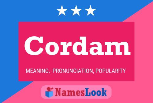 Póster del nombre Cordam