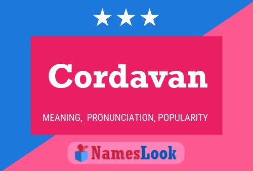 Póster del nombre Cordavan