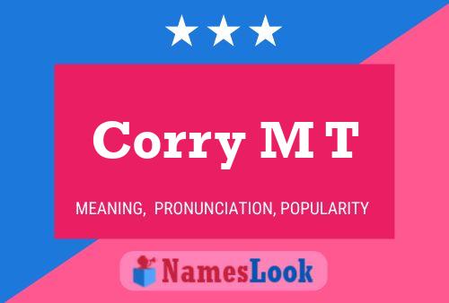 Póster del nombre Corry M T