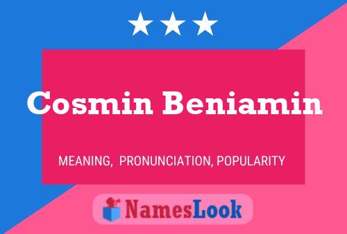 Póster del nombre Cosmin Beniamin