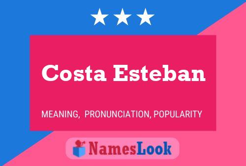 Póster del nombre Costa Esteban