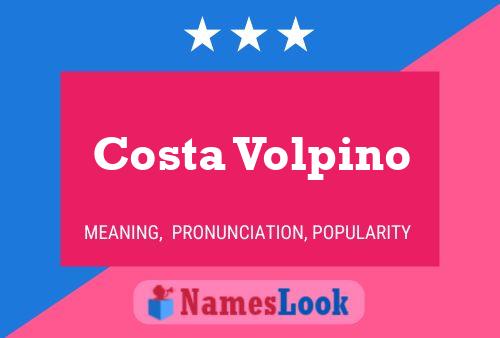 Póster del nombre Costa Volpino