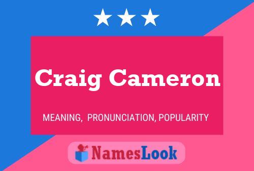 Póster del nombre Craig Cameron