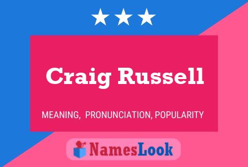 Póster del nombre Craig Russell