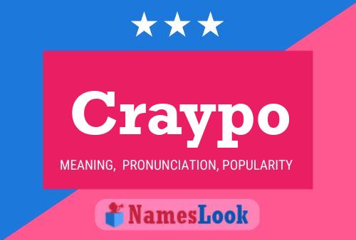 Póster del nombre Craypo